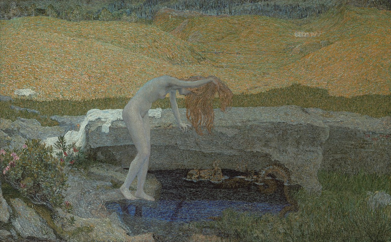 Vanidad La Vanità, 1897 de Giovanni Segantini