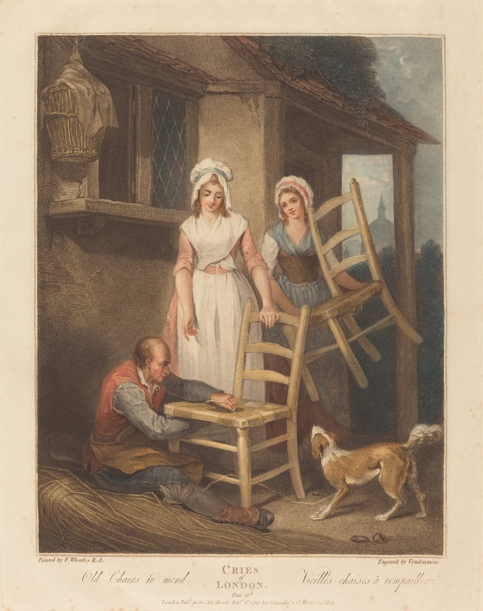 Viejas Sillas para Reparar de Giovanni Vendramini after Francis Wheatley