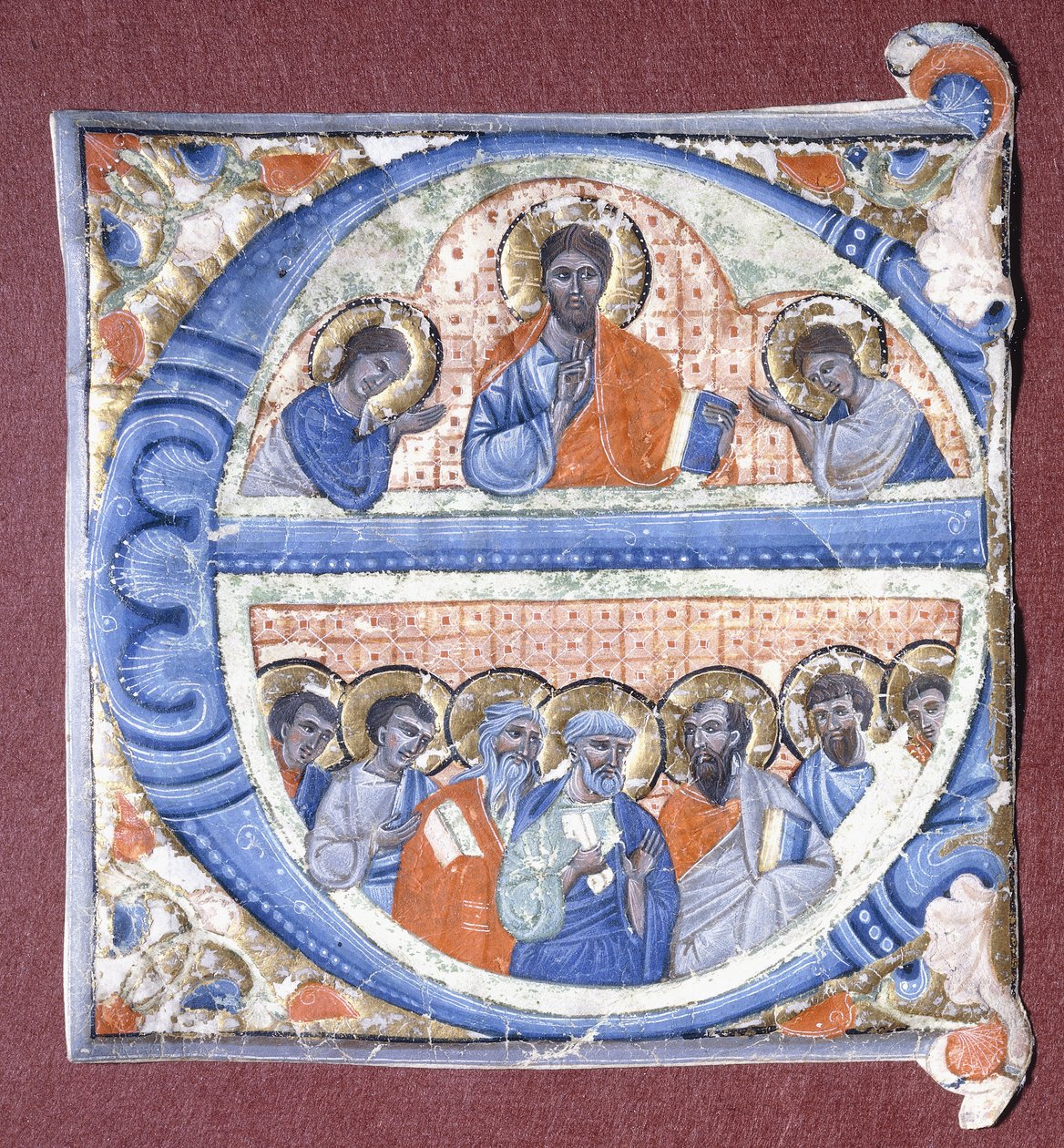 Cristo bendiciendo a los apóstoles, c.1260-1270 de Giovanni da Gaibana