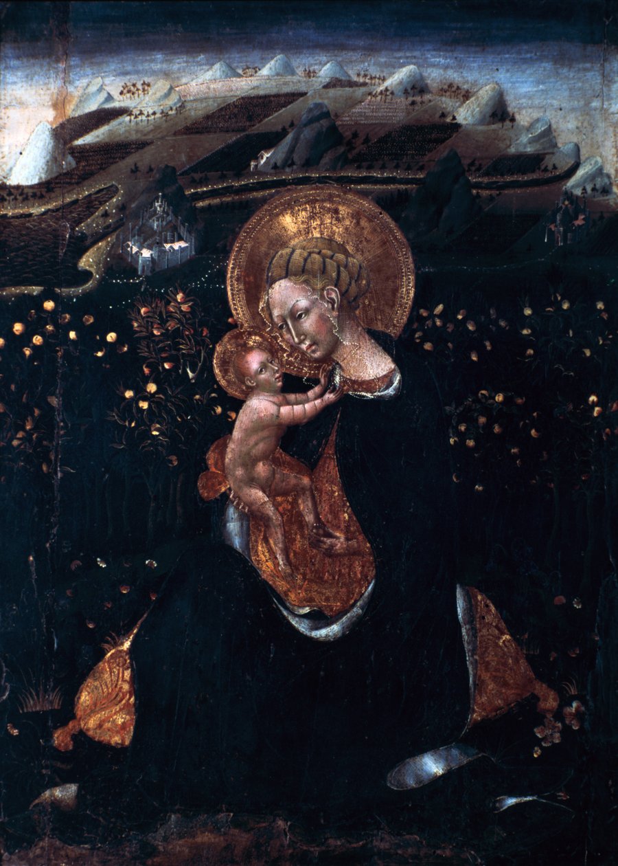 Virgen de la Humildad, siglo XV de Giovanni di Paolo