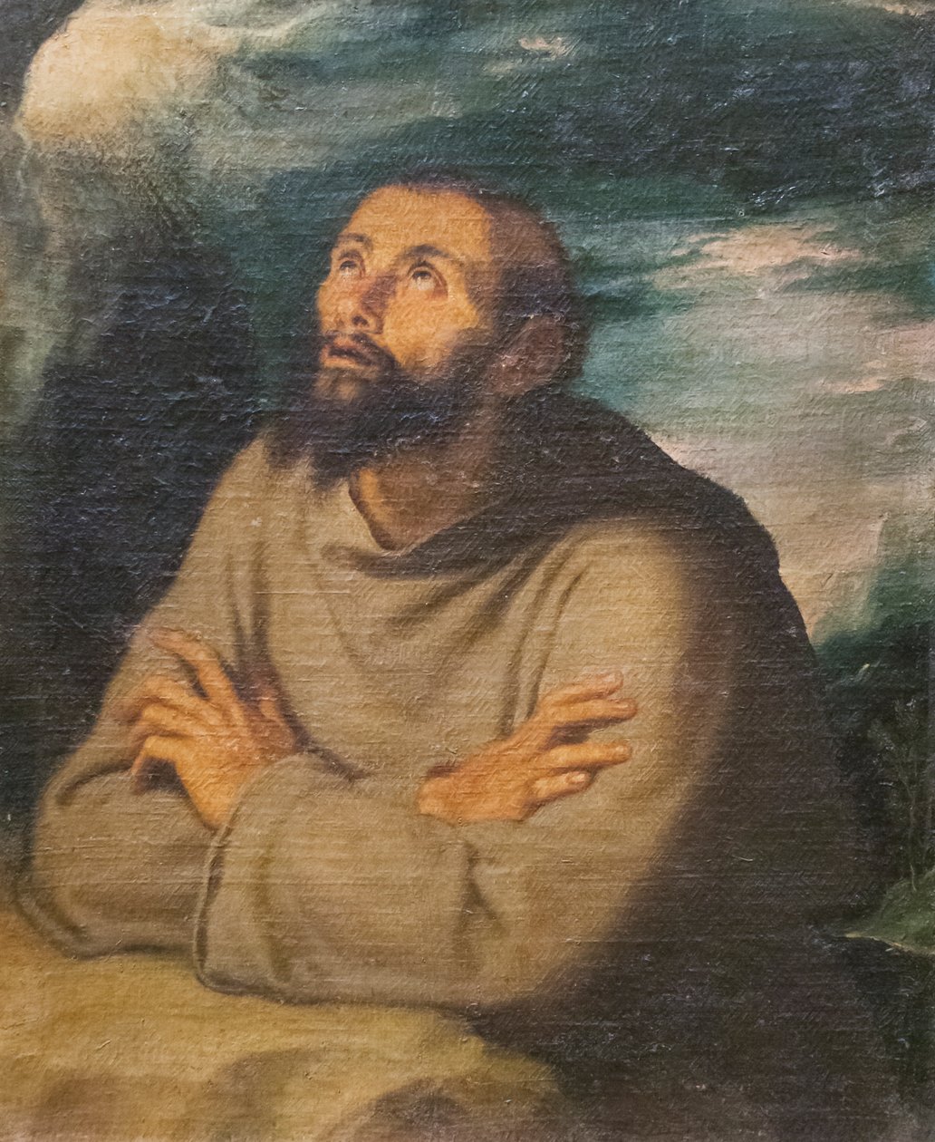 San Francisco de Asís (óleo sobre lienzo) de Girolamo Muziano