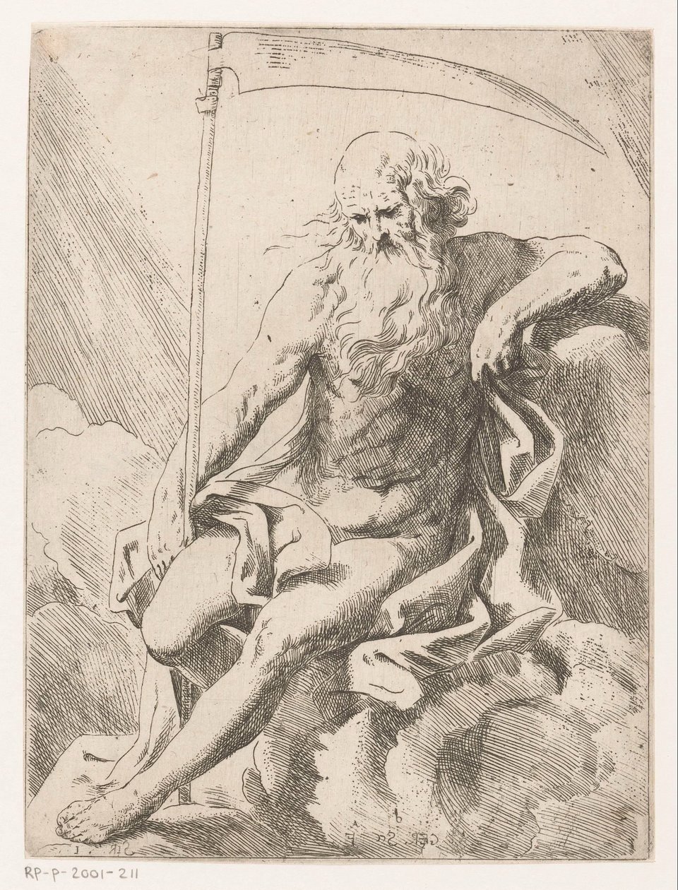 Saturno con guadaña de Girolamo Scarselli