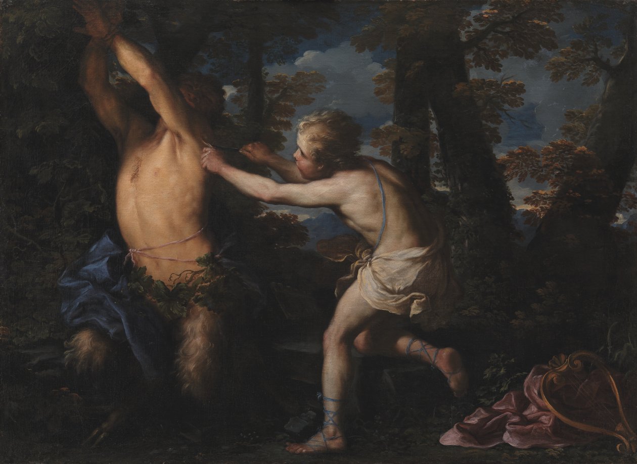 Apolo desollando a Marsias de Girolamo Troppa