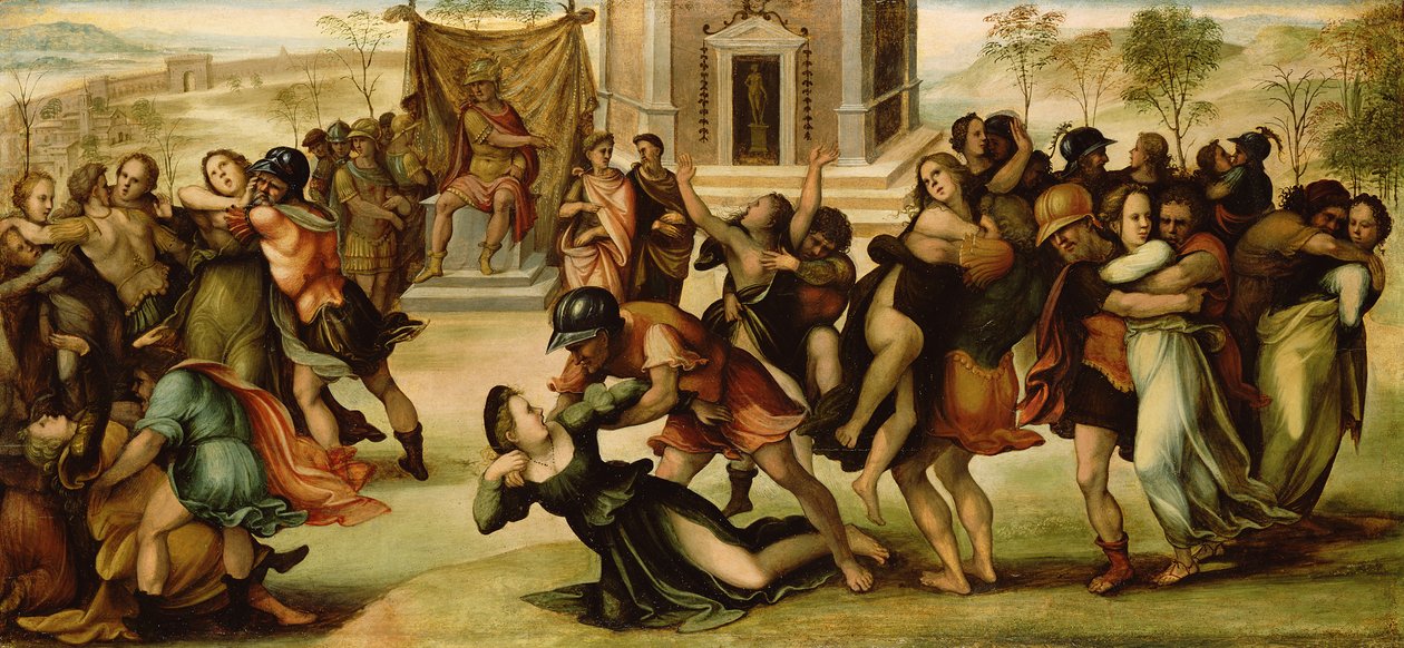 El rapto de las sabinas, c.1520 de Girolamo del Pacchia