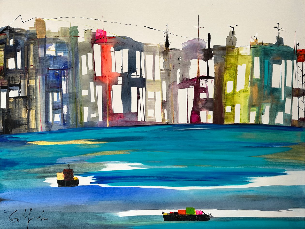 Un día en la vida (pintura) de Gisela Gaffoglio
