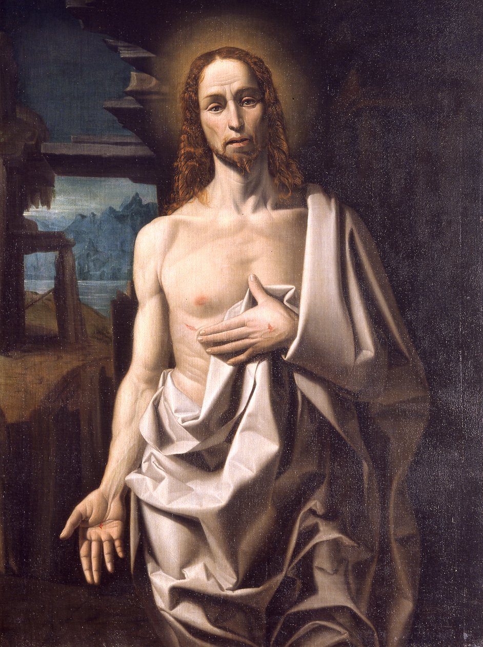Cristo resucitado (óleo sobre lienzo) de Giuliano Pozzobonelli