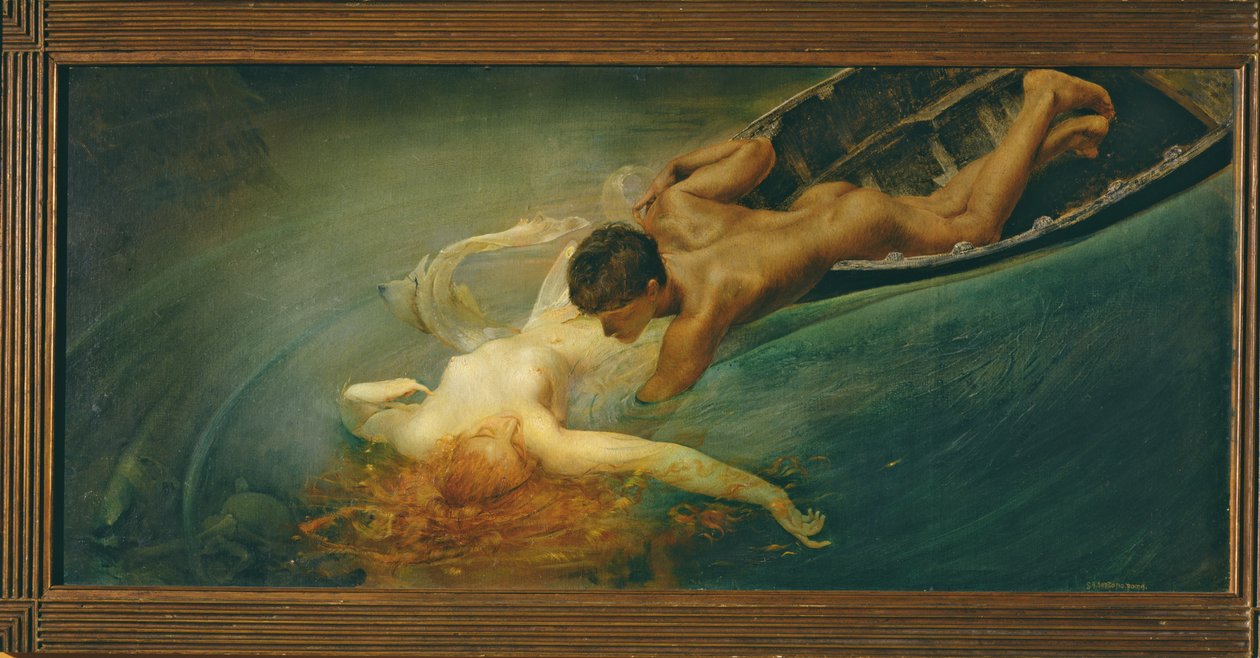 La Sirena (Abismo Verde) 1893 de Giulio Aristide Sartorio