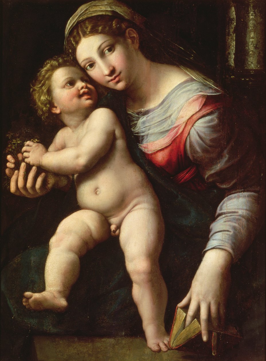 Madonna y Niño, c.1530-40 de Giulio Romano