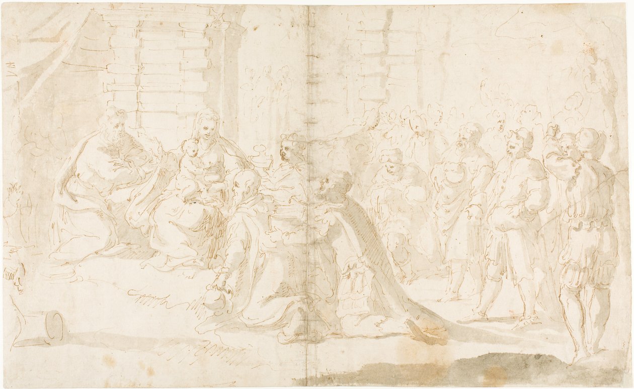 Adoración de los Reyes Magos de Giulio Benso