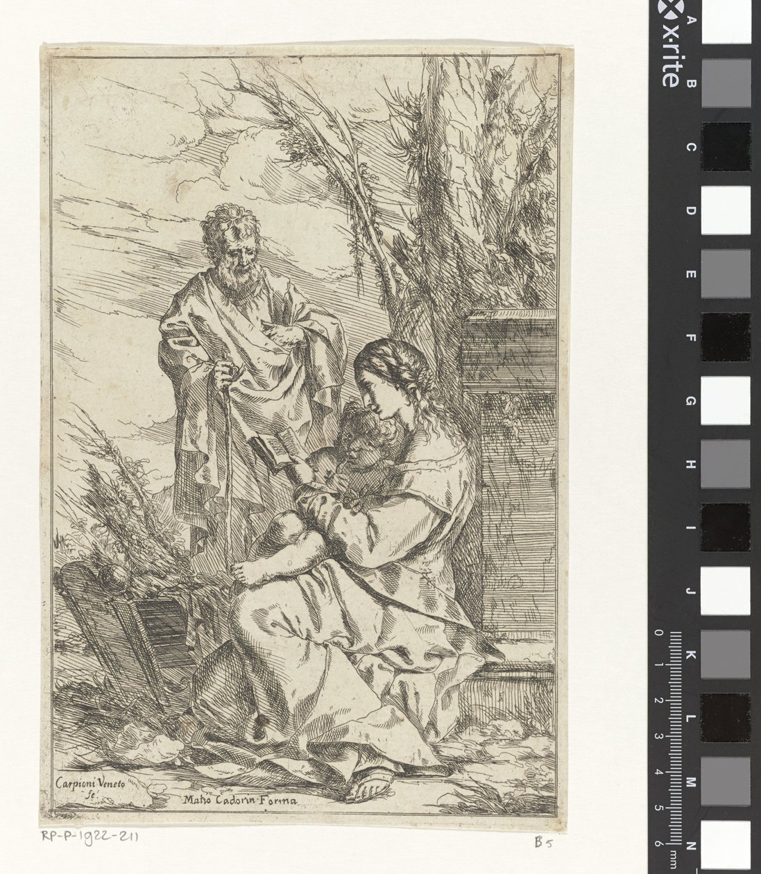 Descanso en la Huida a Egipto de Giulio Carpioni (I)