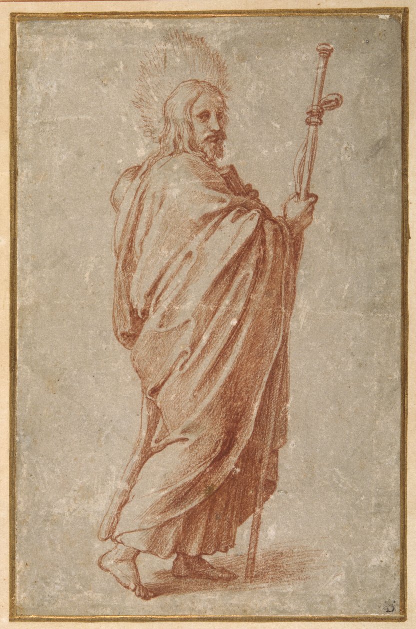 Los Doce Apóstoles: Santiago el Mayor de Giulio Romano