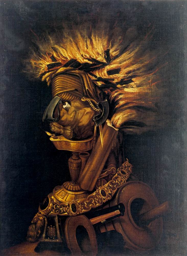 Fuego de Giuseppe Arcimboldo