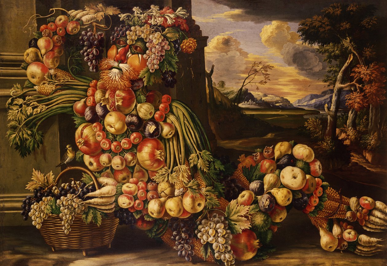 Figura sentada del verano, 1573 de Giuseppe Arcimboldo