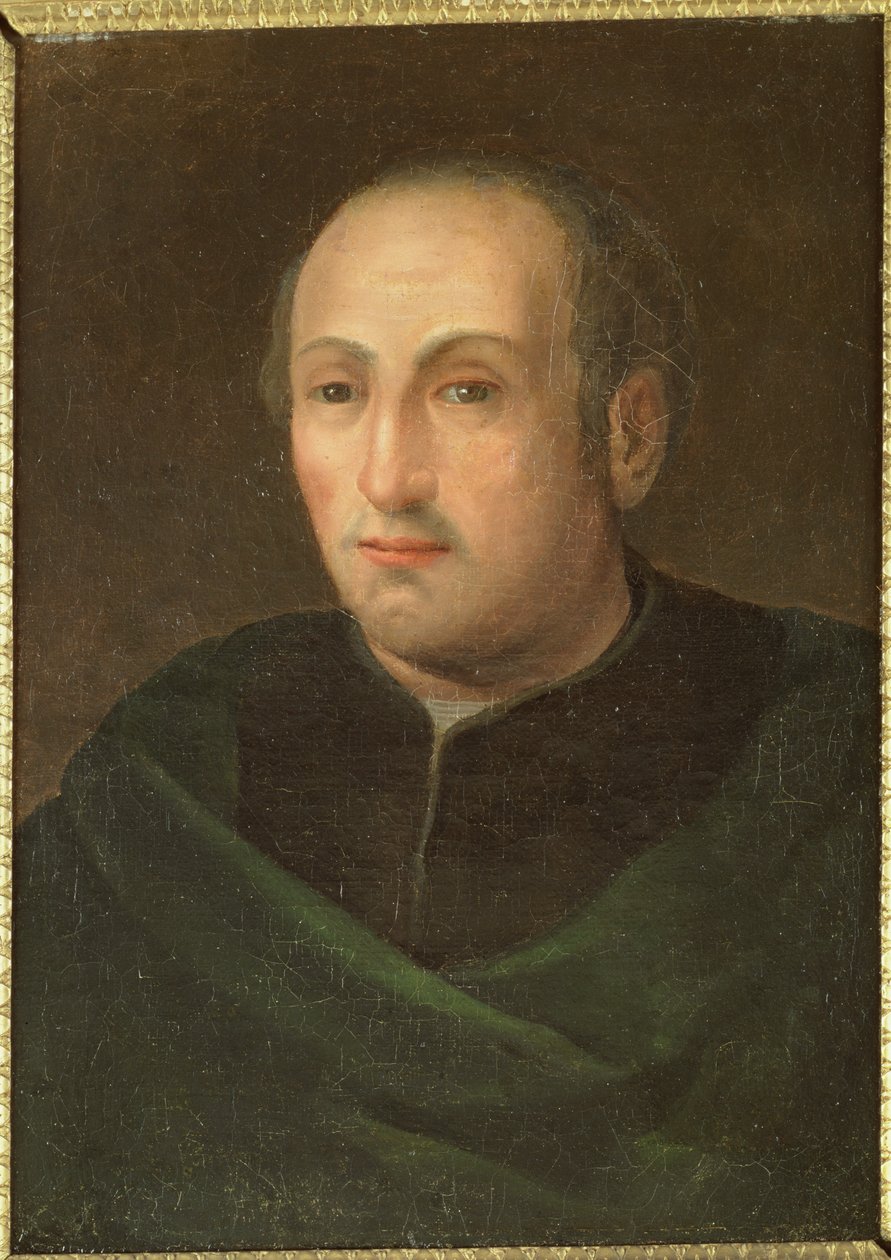 Cristóbal Colón (c.1451-1506), después de una pintura en los Uffizi, 1788 de Giuseppe Calendi