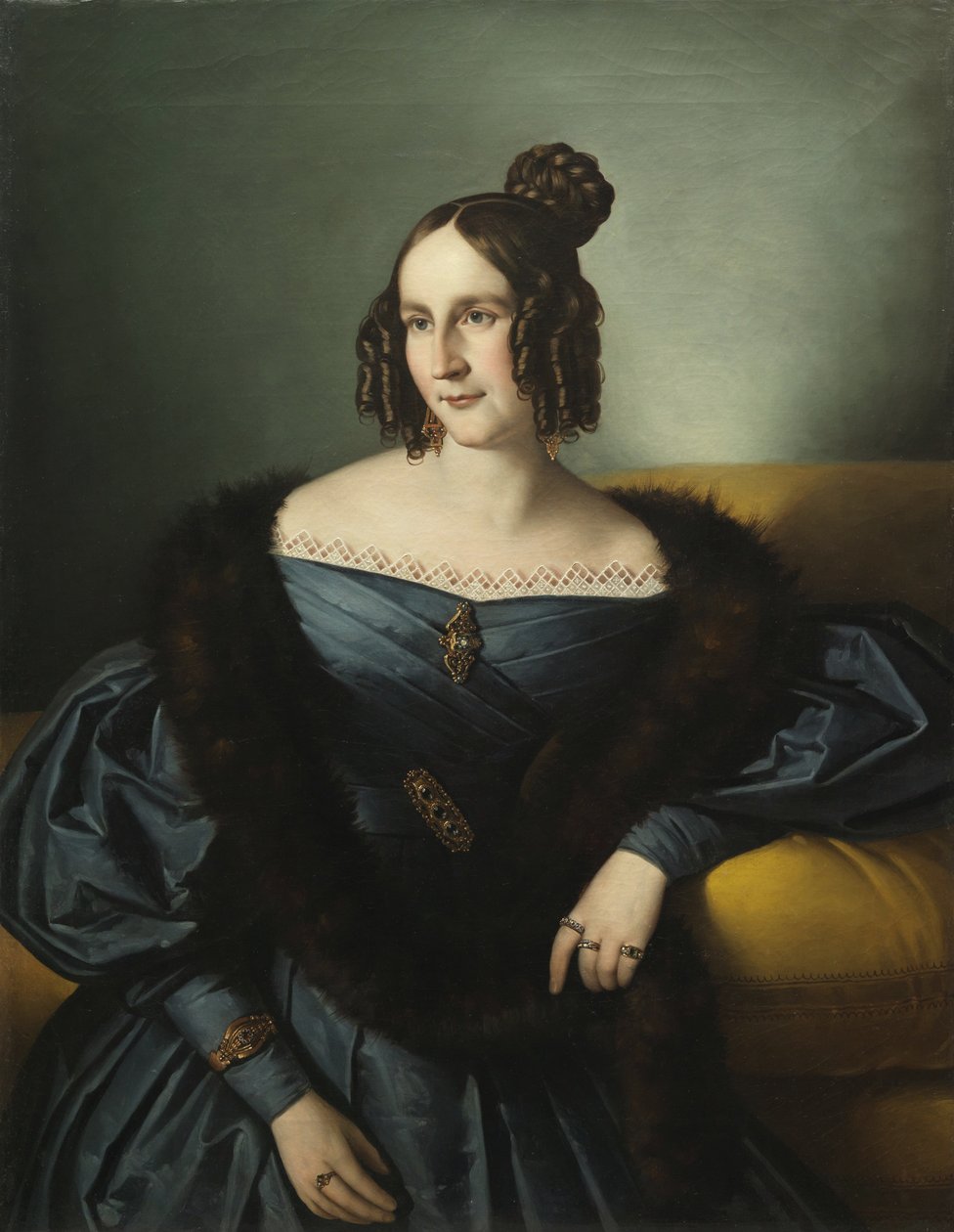 Retrato de una mujer de Giuseppe Tominz