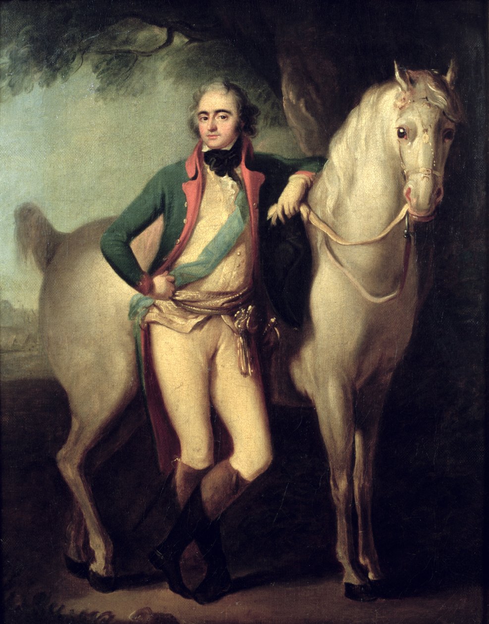 Príncipe Josef Anton Poniatowski (1763-1813) junto a su caballo de Giuseppe or Josef Grassi