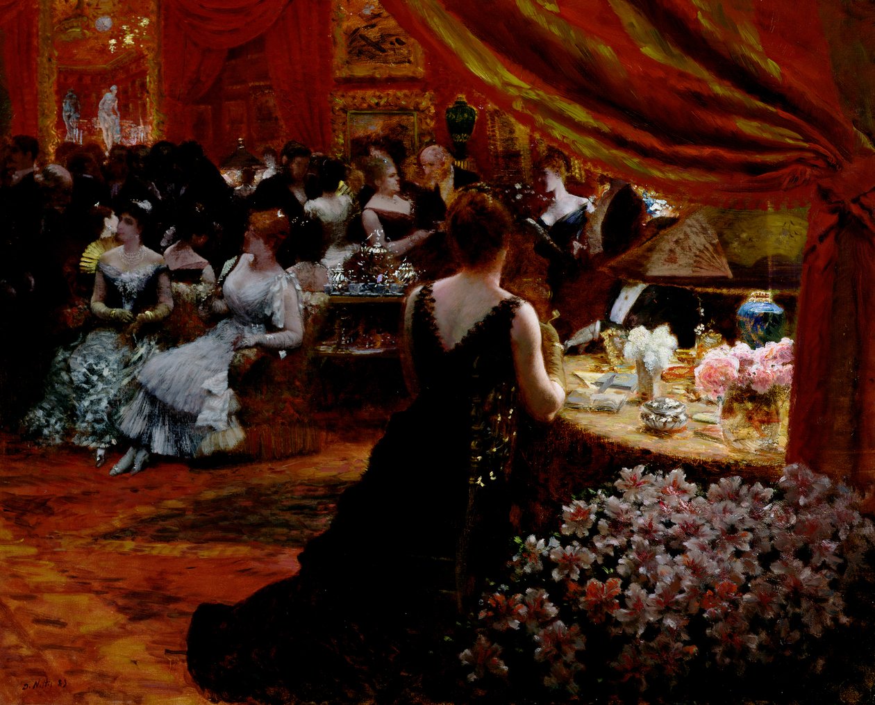 El Salón de la Princesa Mathilde (1820-1904) 1883 de Giuseppe de Nittis