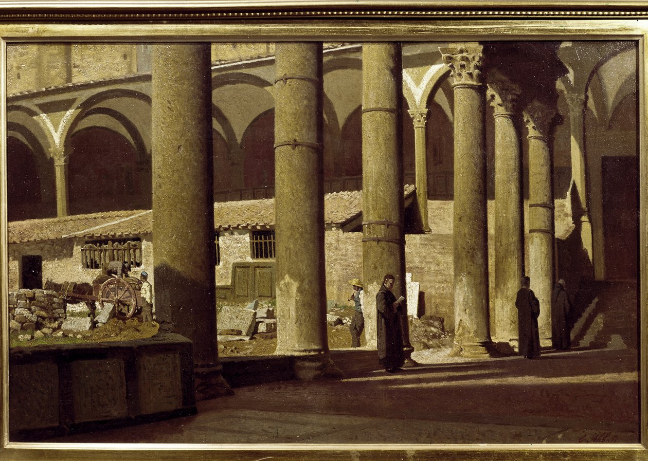 El Claustro de la Santa Cruz de Giuseppe Abbati