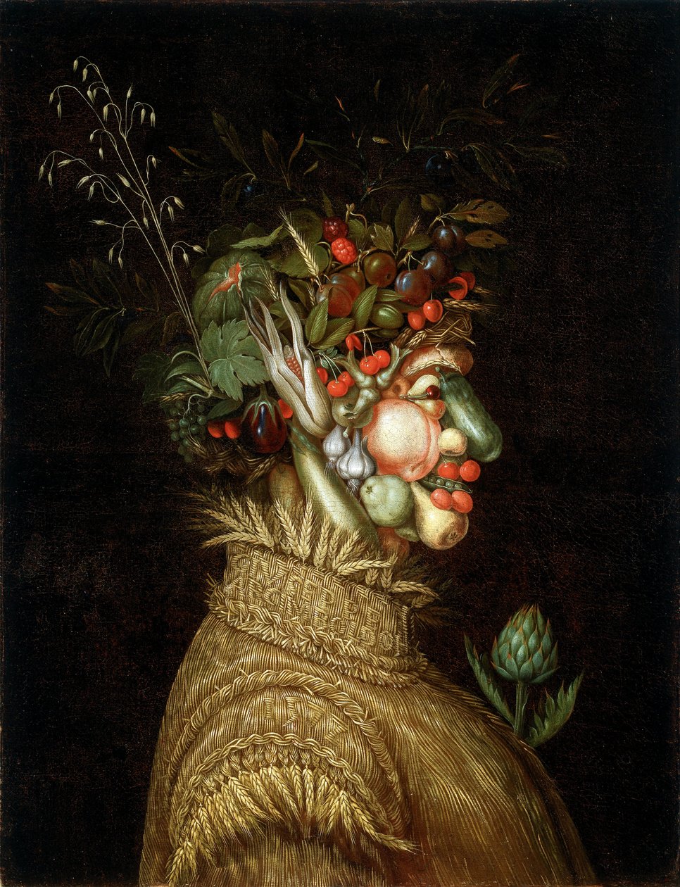 Retrato alegórico- "Verano" de Giuseppe Arcimboldo