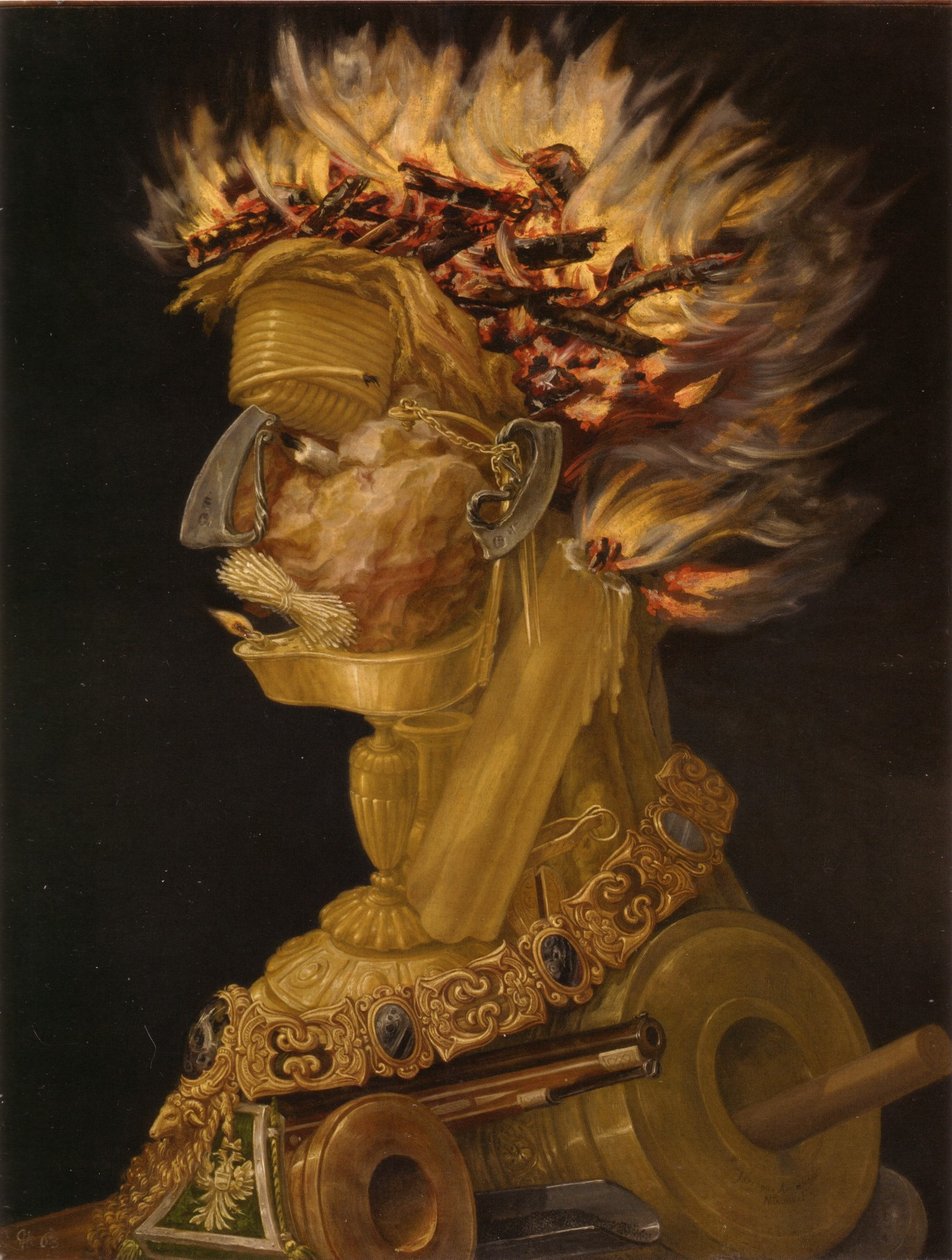 Alemán: Feuer Fire de Giuseppe Arcimboldo