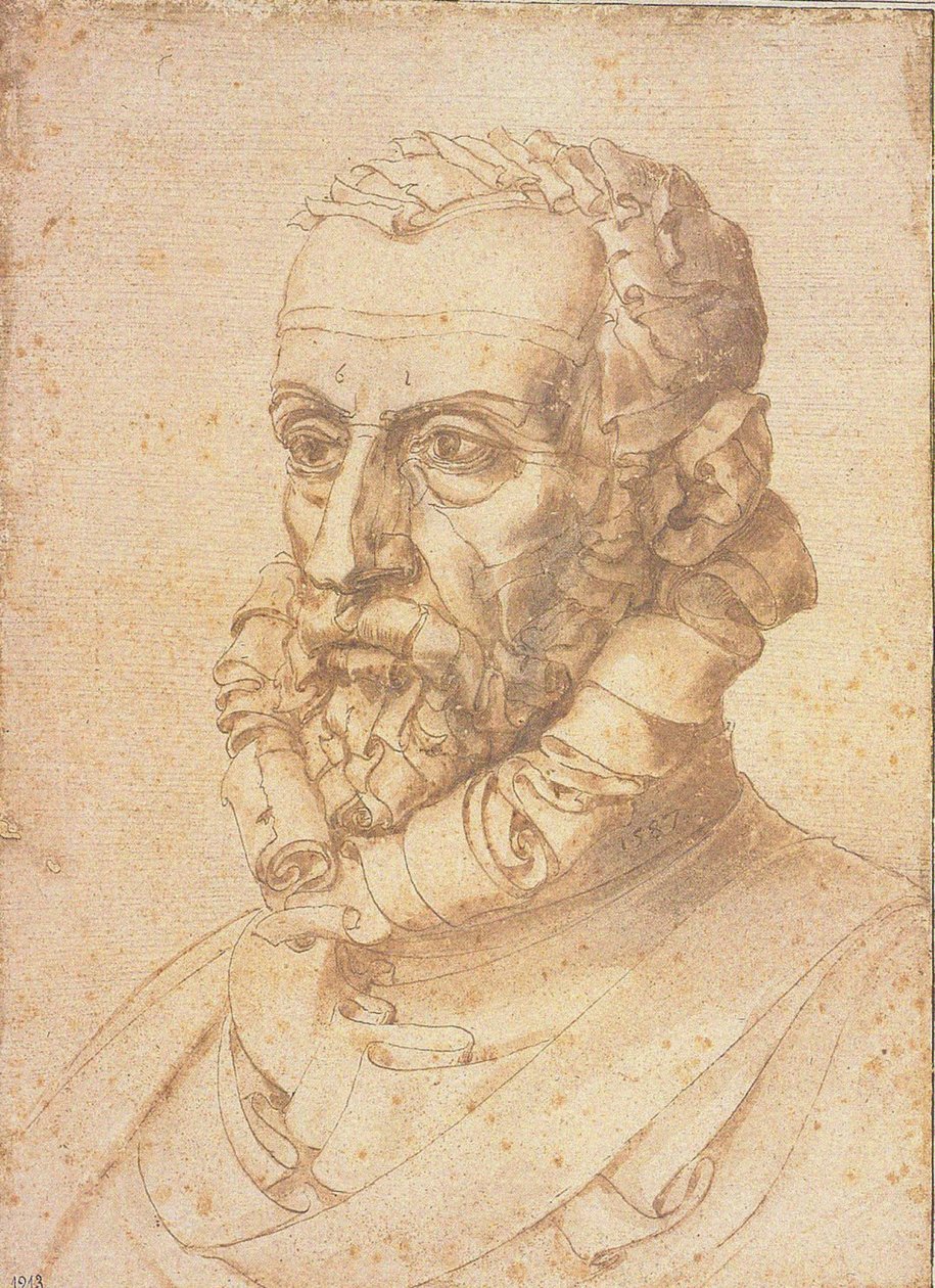 Autorretrato Luomo di Lettere de Giuseppe Arcimboldo