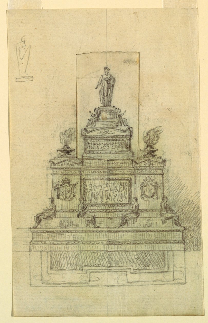 Diseño para un monumento de Giuseppe Barberi