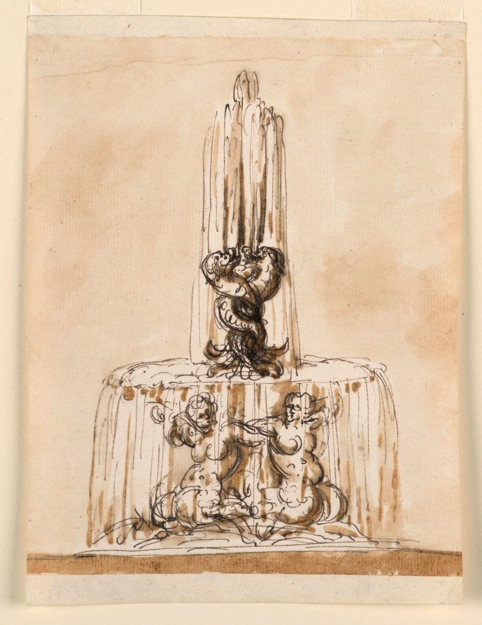 Diseño para una fuente de Giuseppe Barberi