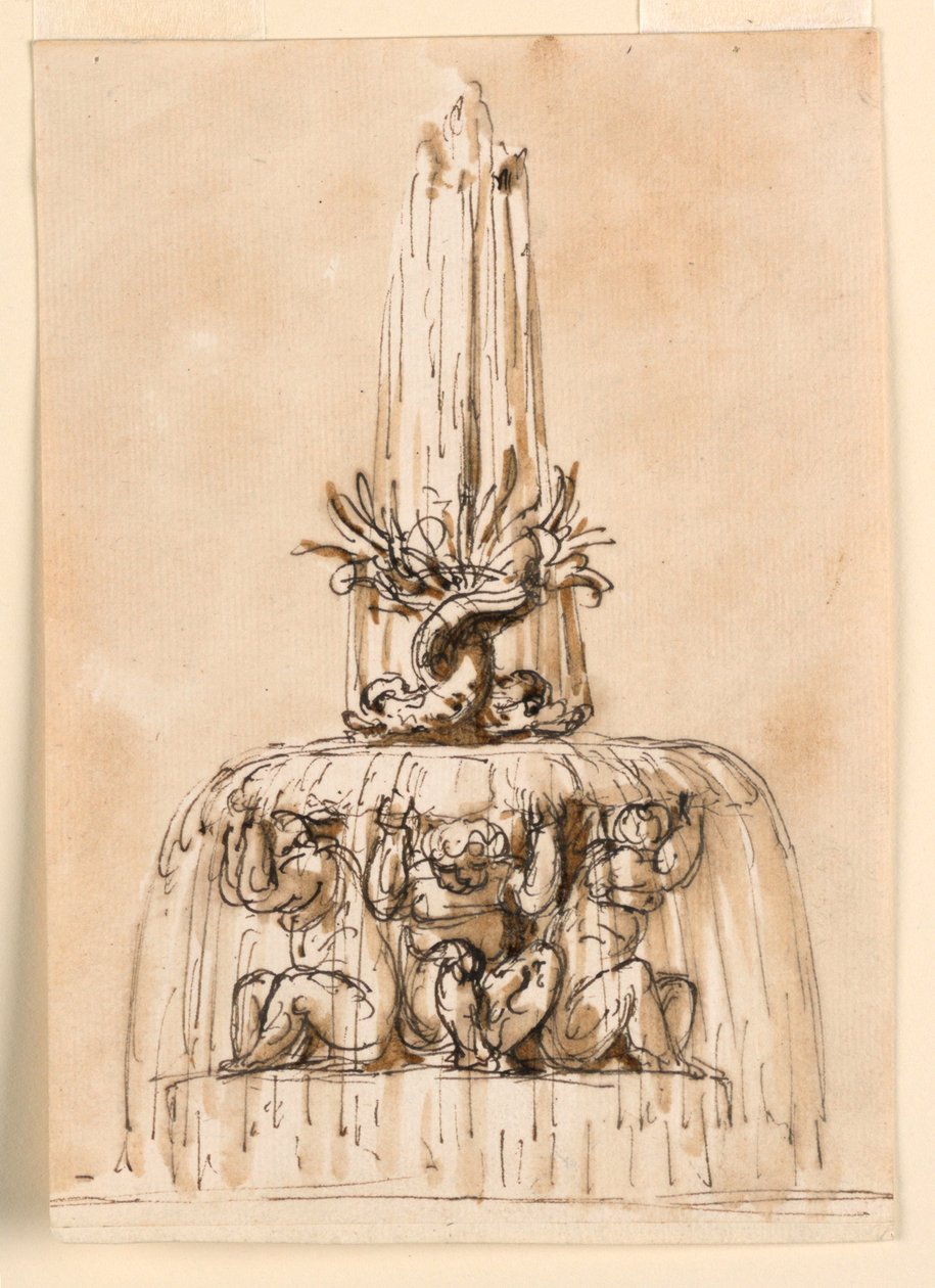 Diseño para una fuente de Giuseppe Barberi