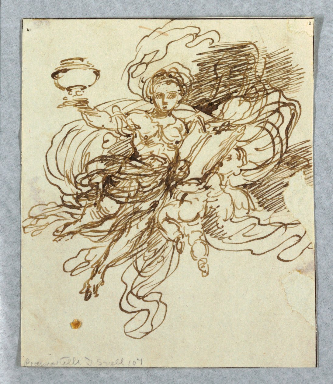 Boceto para una pintura mural de Giuseppe Bernardino Bison