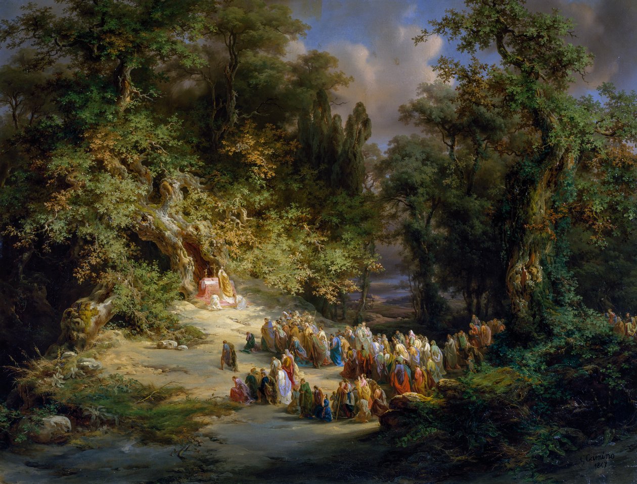 Misa paleocristiana en el bosque de Giuseppe Camino