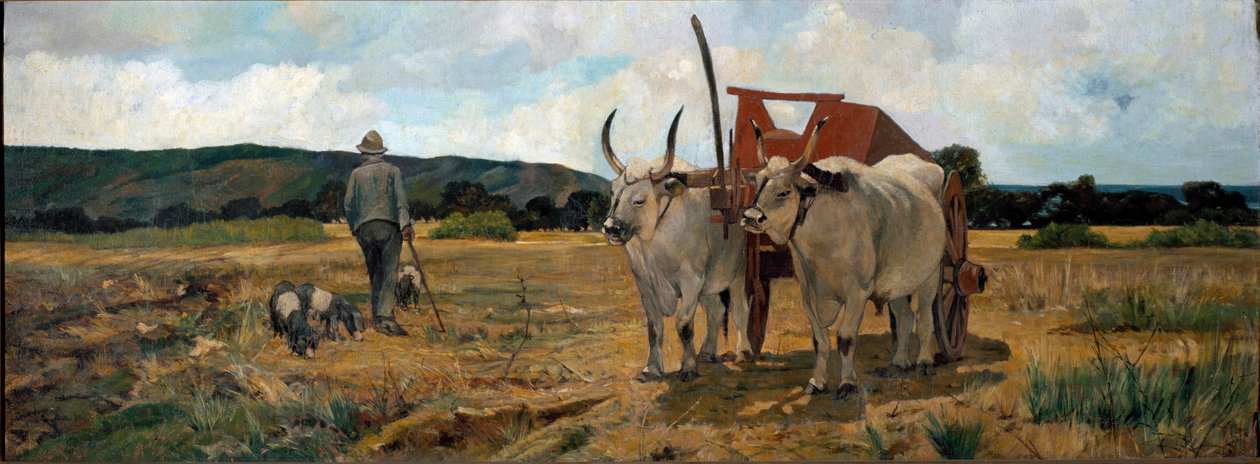 Paisaje en Maremma de Giuseppe Fattori
