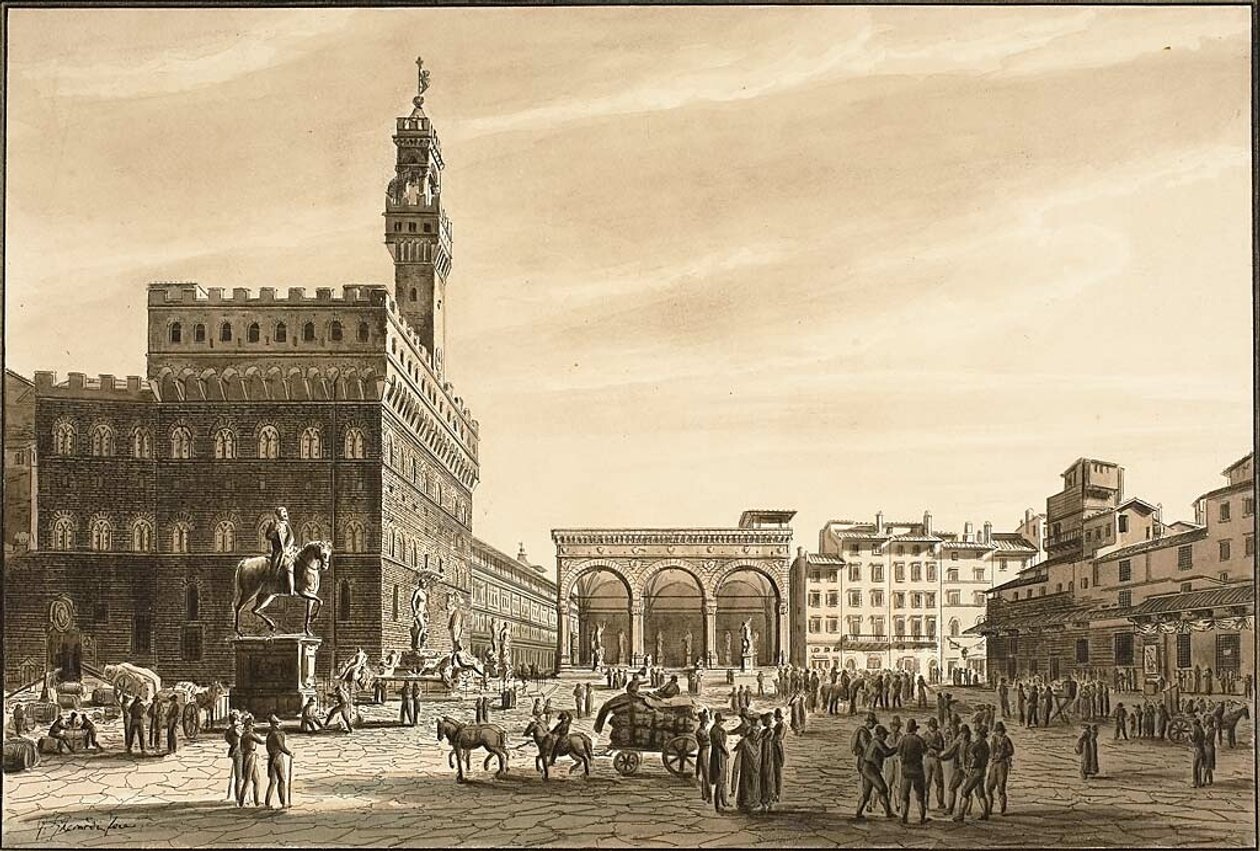 Plaza de la Señoría de Giuseppe Gherardi