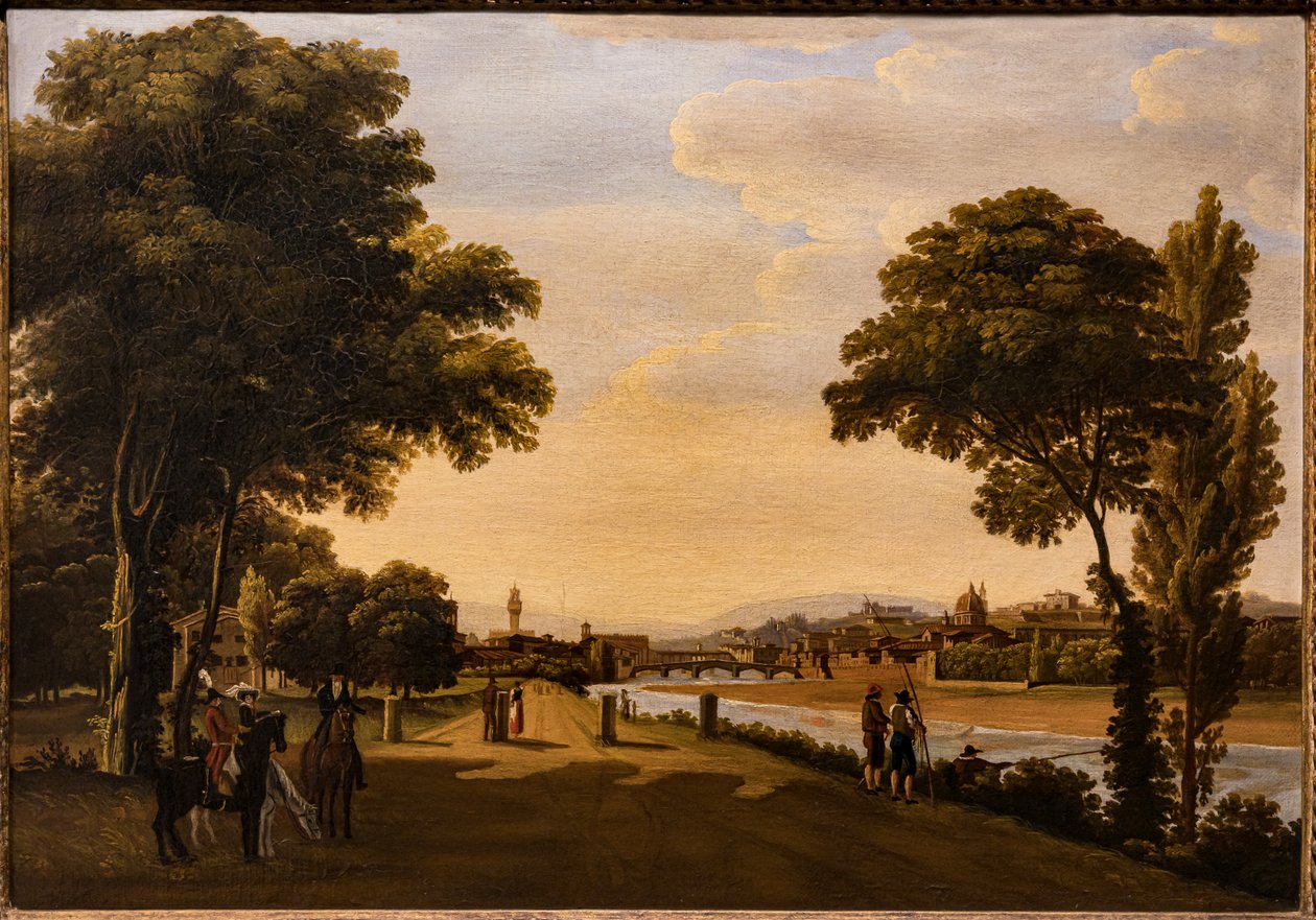Vista del Arno de Giuseppe Gherardi