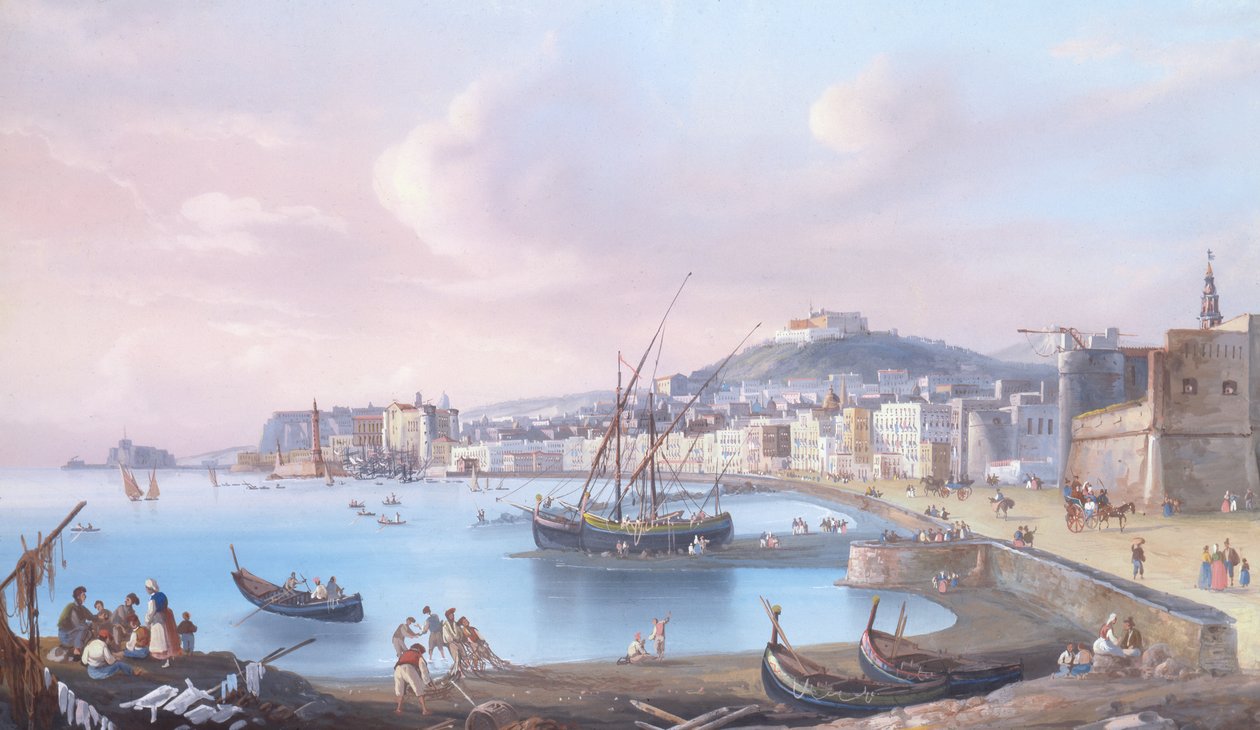 Nápoles (gouache sobre papel) de Giuseppe Gustavo Scoppa