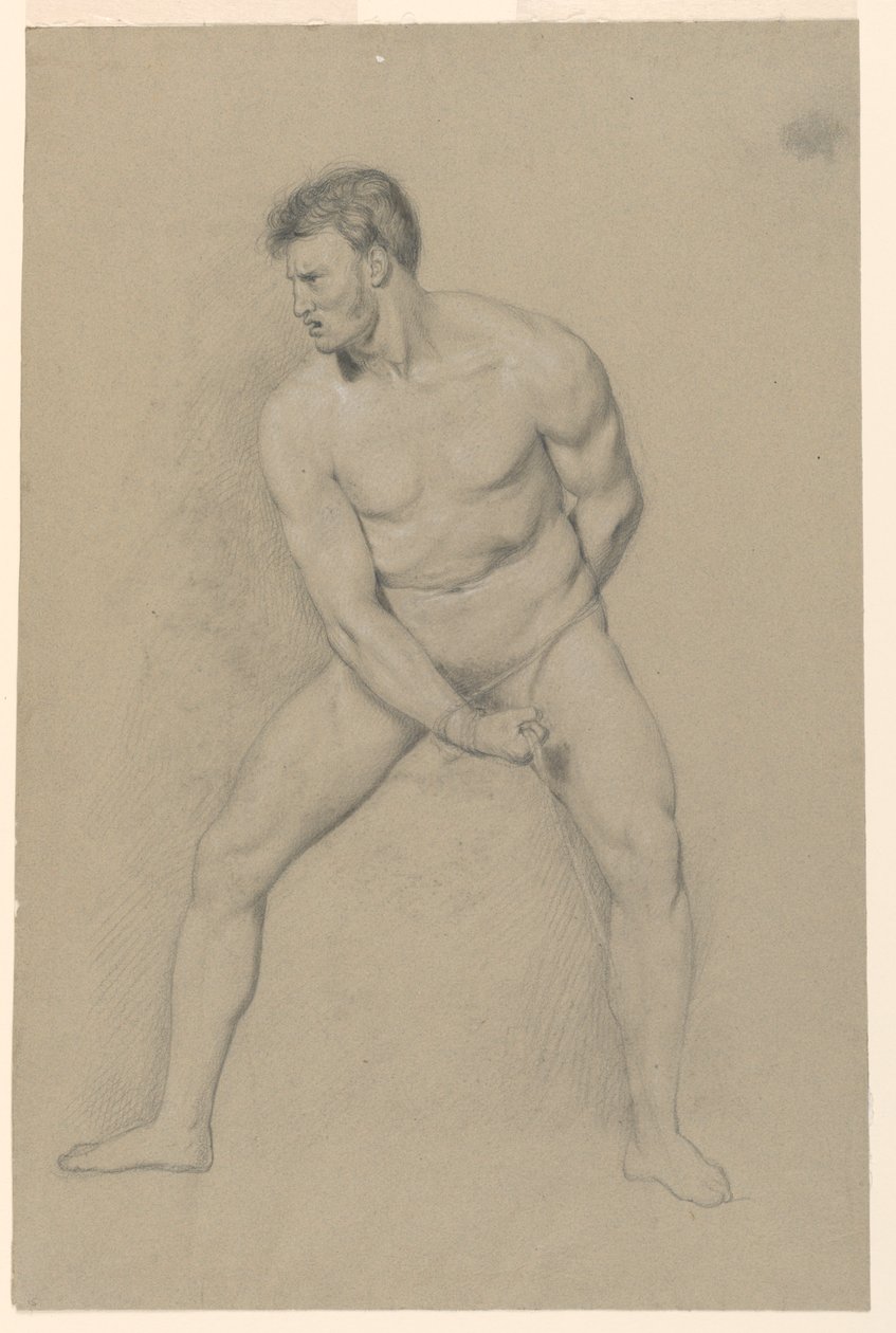 Estudio académico de un desnudo masculino de Giuseppe Longhi