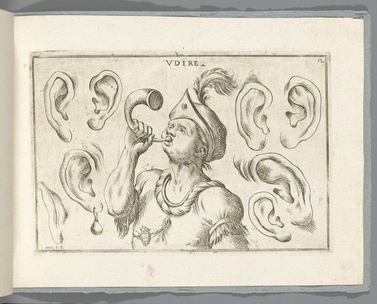 audiencia Udire (título sobre objeto) de Giuseppe Maria Mitelli