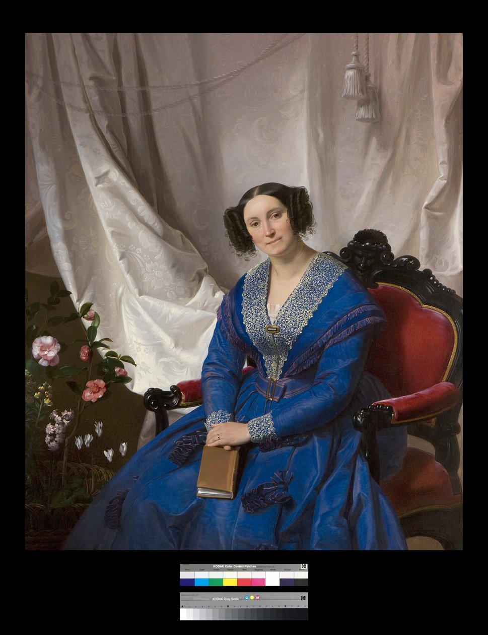 Retrato de Enestina Gavazzi Pascal de Giuseppe Molteni