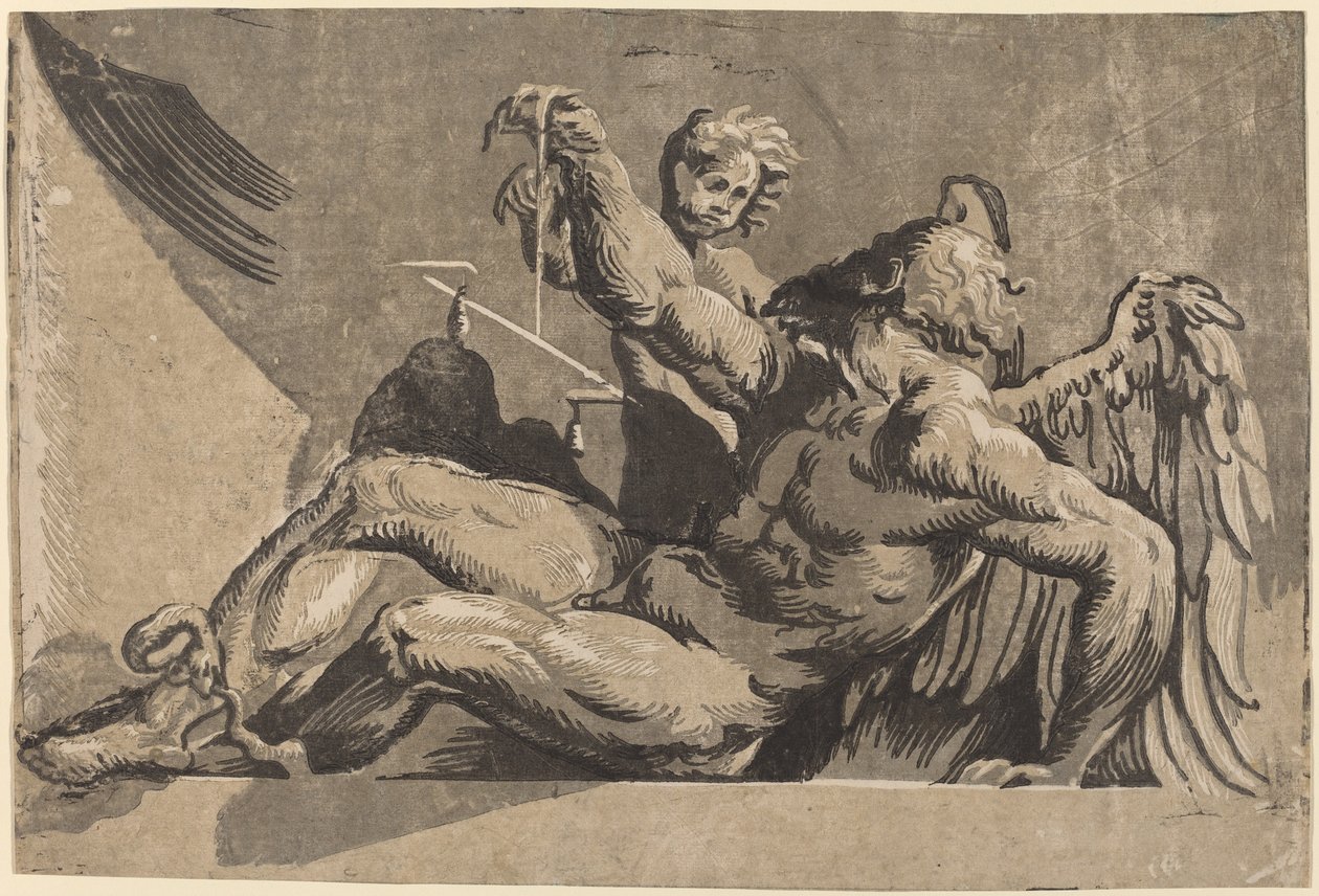 Saturno de Giuseppe Nicolo Vicentino, after Giovanni Antonio Pordenone