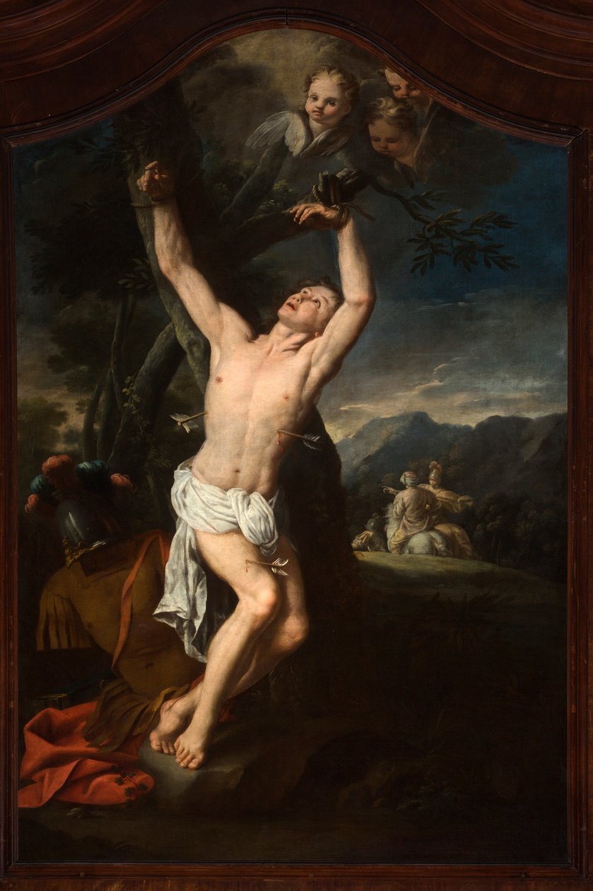 martirio de san sebastián (pintura) de Giuseppe Palmieri