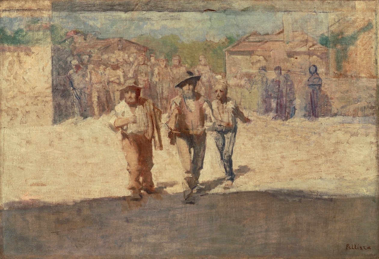 Los embajadores del hambre de Giuseppe Pellizza da Volpedo
