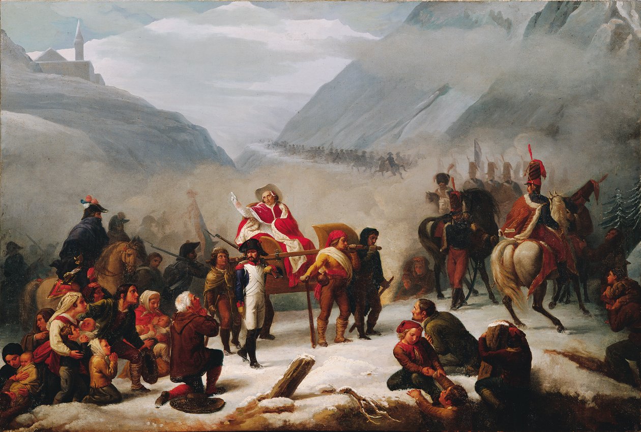 El Papa Pío VII cruza los Alpes de Giuseppe Sogni