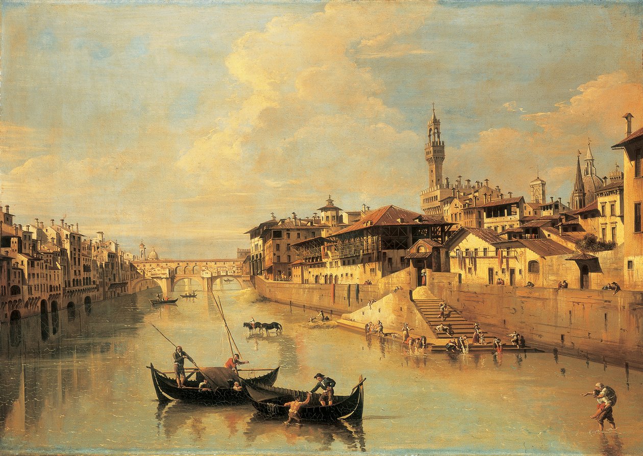 El Ponte Vecchio, Florencia de Giuseppe Zocchi