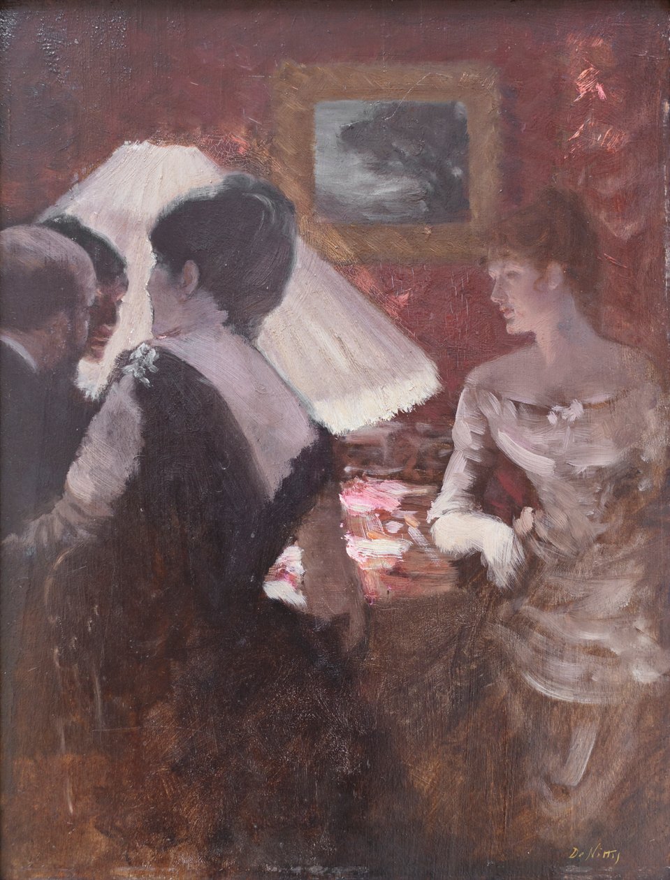 Alrededor de la pantalla de Giuseppe or Joseph de Nittis