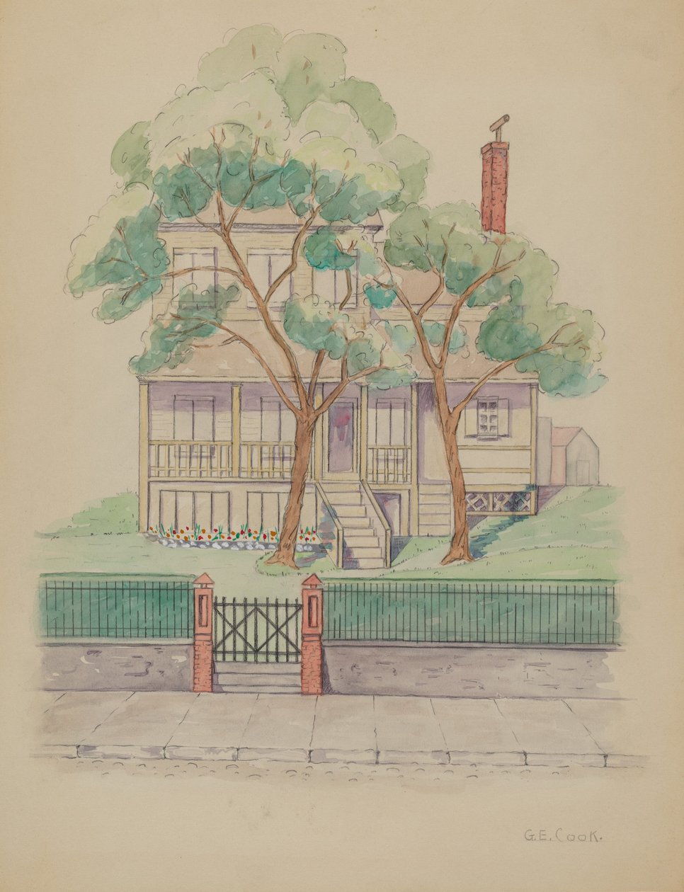 Casa Stewart, c. 1936 de Gladys Cook