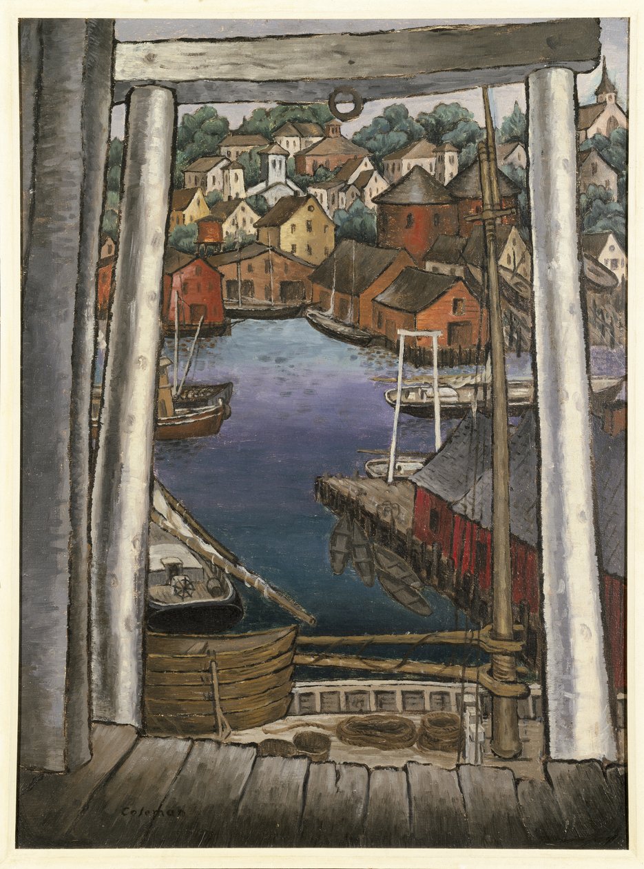 Puerto de Gloucester, c.1925 de Glenn O Coleman