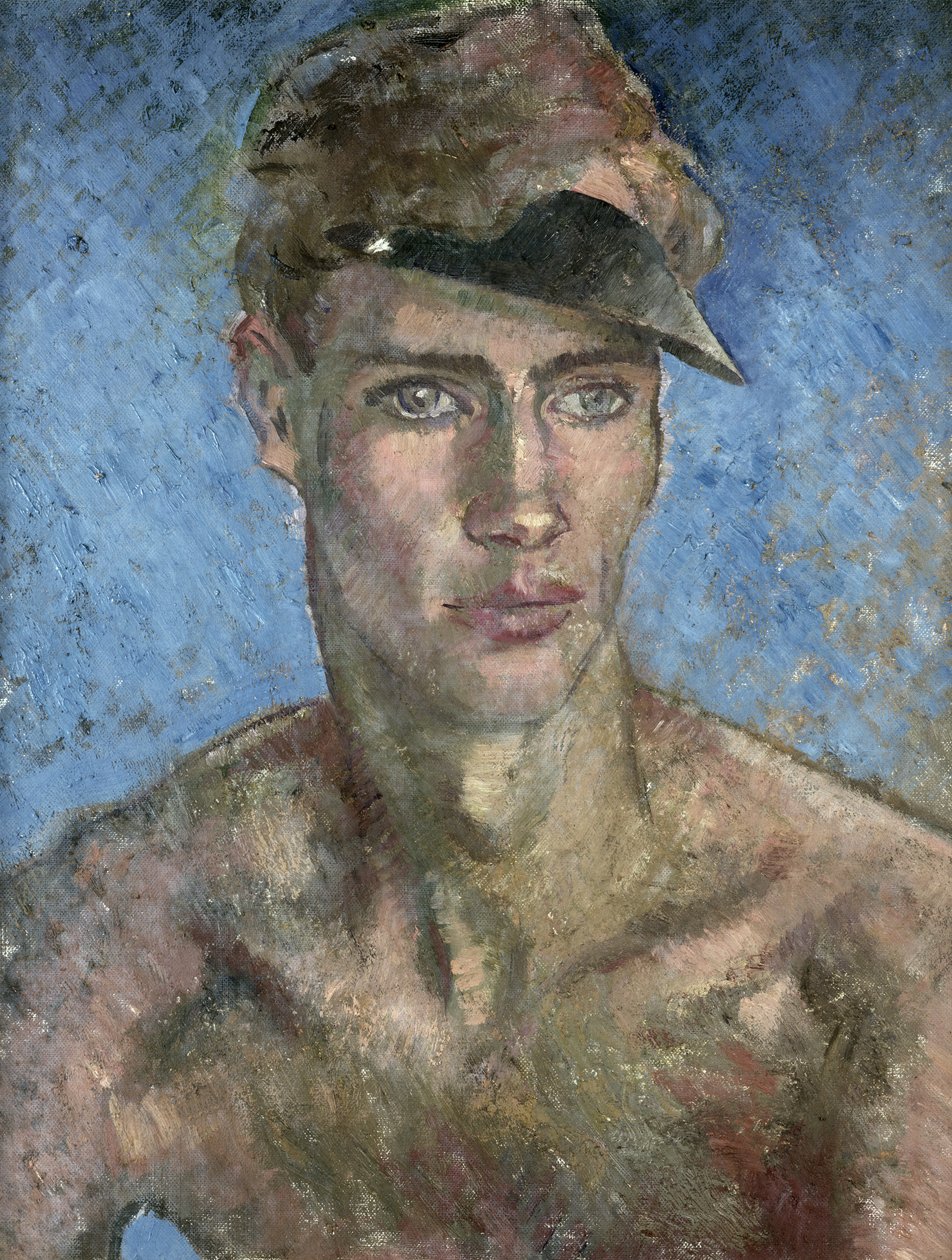 Joven con visera de Glyn Warren Philpot