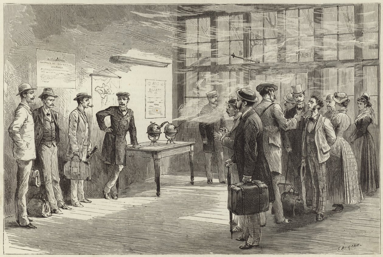 El cólera en Europa (grabado) de Godefroy Durand