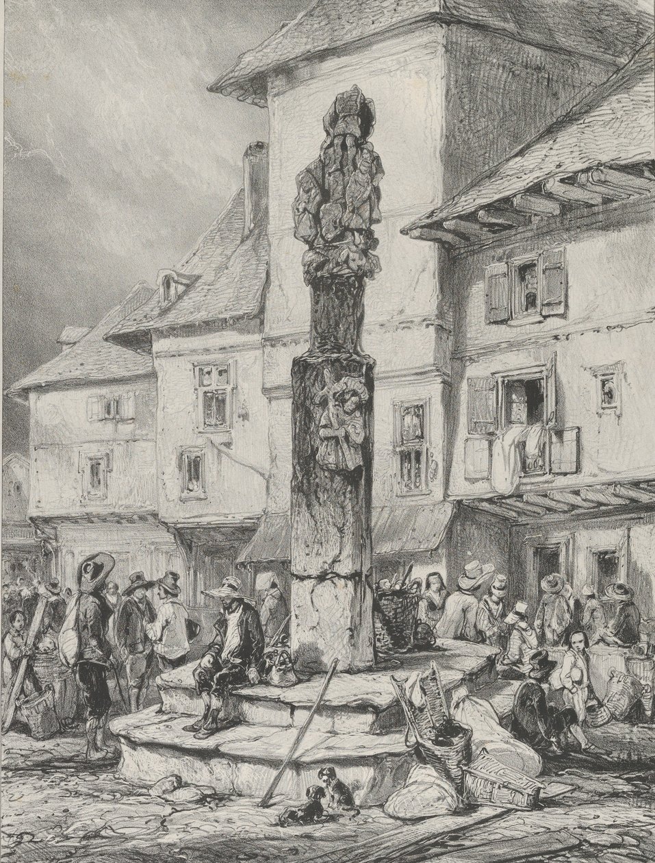 Croix de Chaudesaigues, 1831 de Godefroy Engelmann