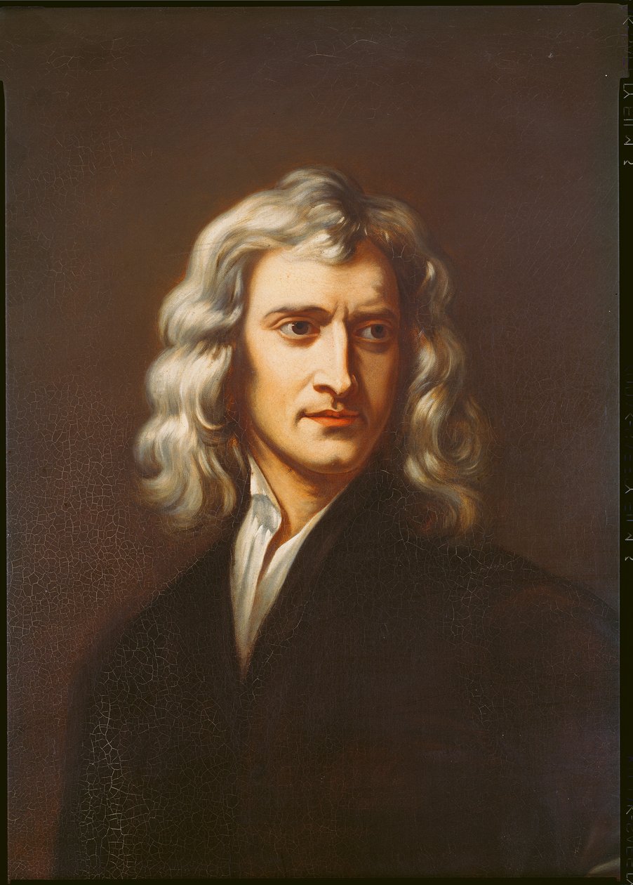 Sir Isaac Newton (detalle) de Godfrey Kneller