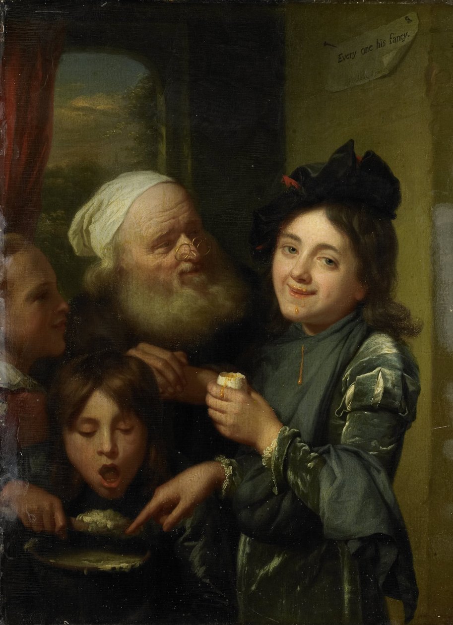 "Cada uno a su antojo de Godfried Schalcken